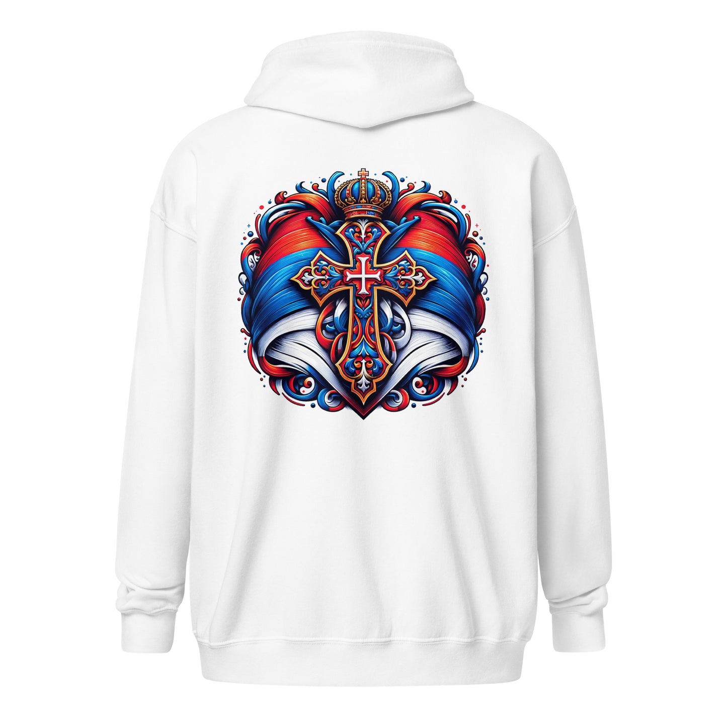 Serbien Unisex Heavy-Blend Zip Hoodie
