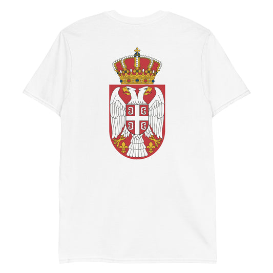 Serbien Kurzärmeliges Unisex-T-Shirt