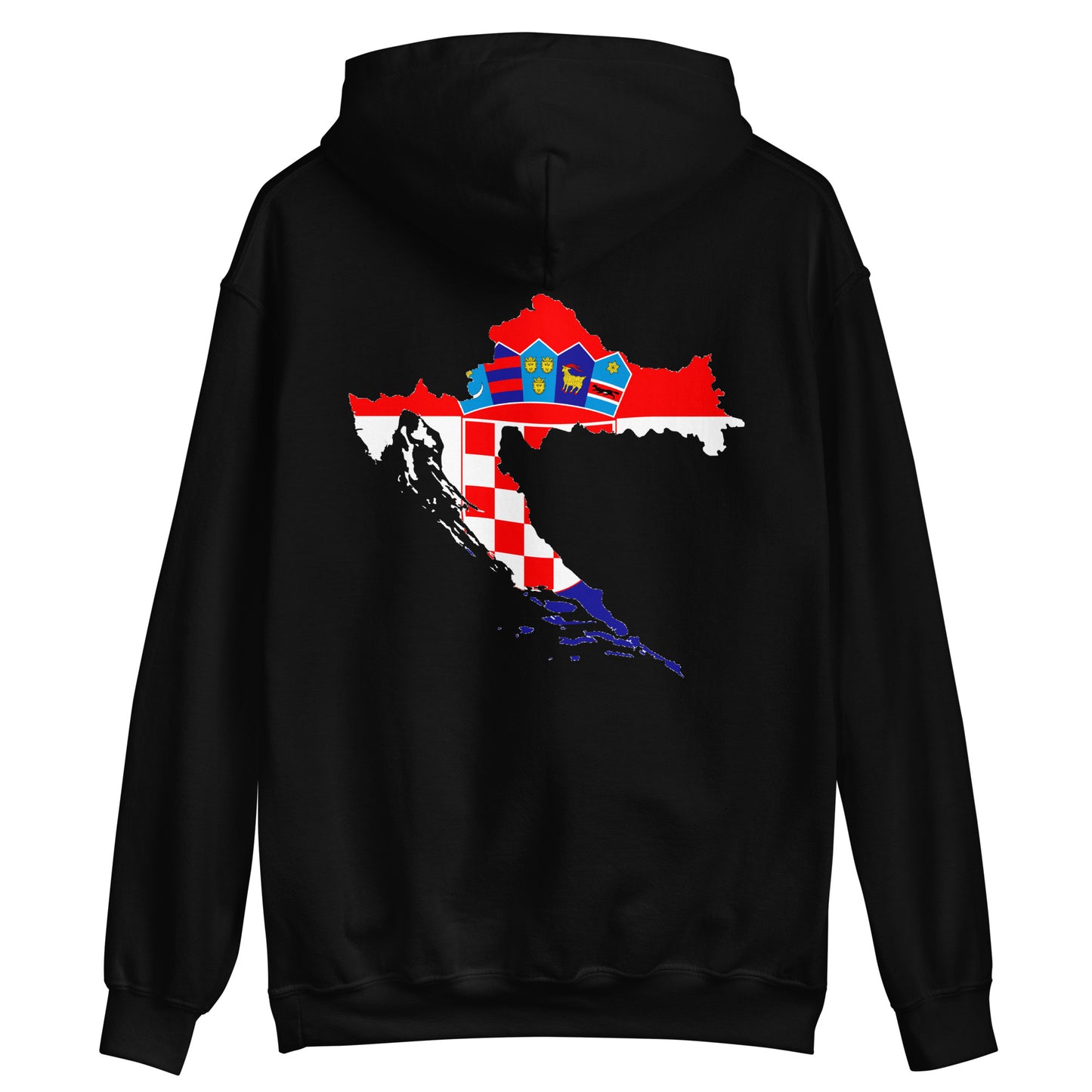 Kroatien Unisex-Kapuzenpullover