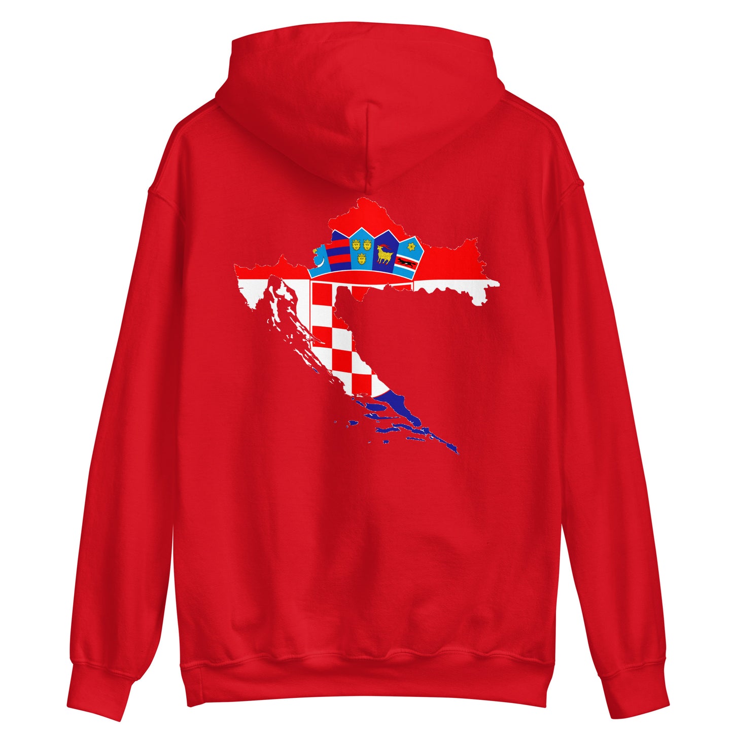 Kroatien Unisex-Kapuzenpullover