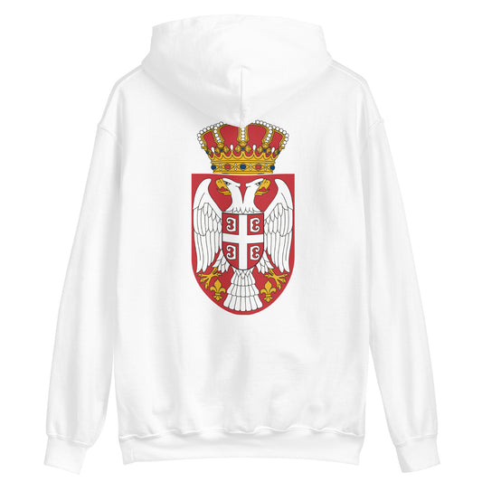 Serbien Unisex-Kapuzenpullover