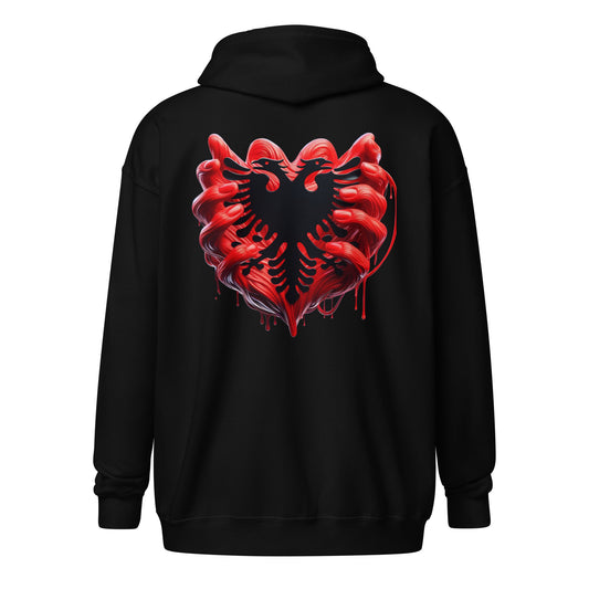 Albanien Unisex Heavy-Blend Zip Hoodie
