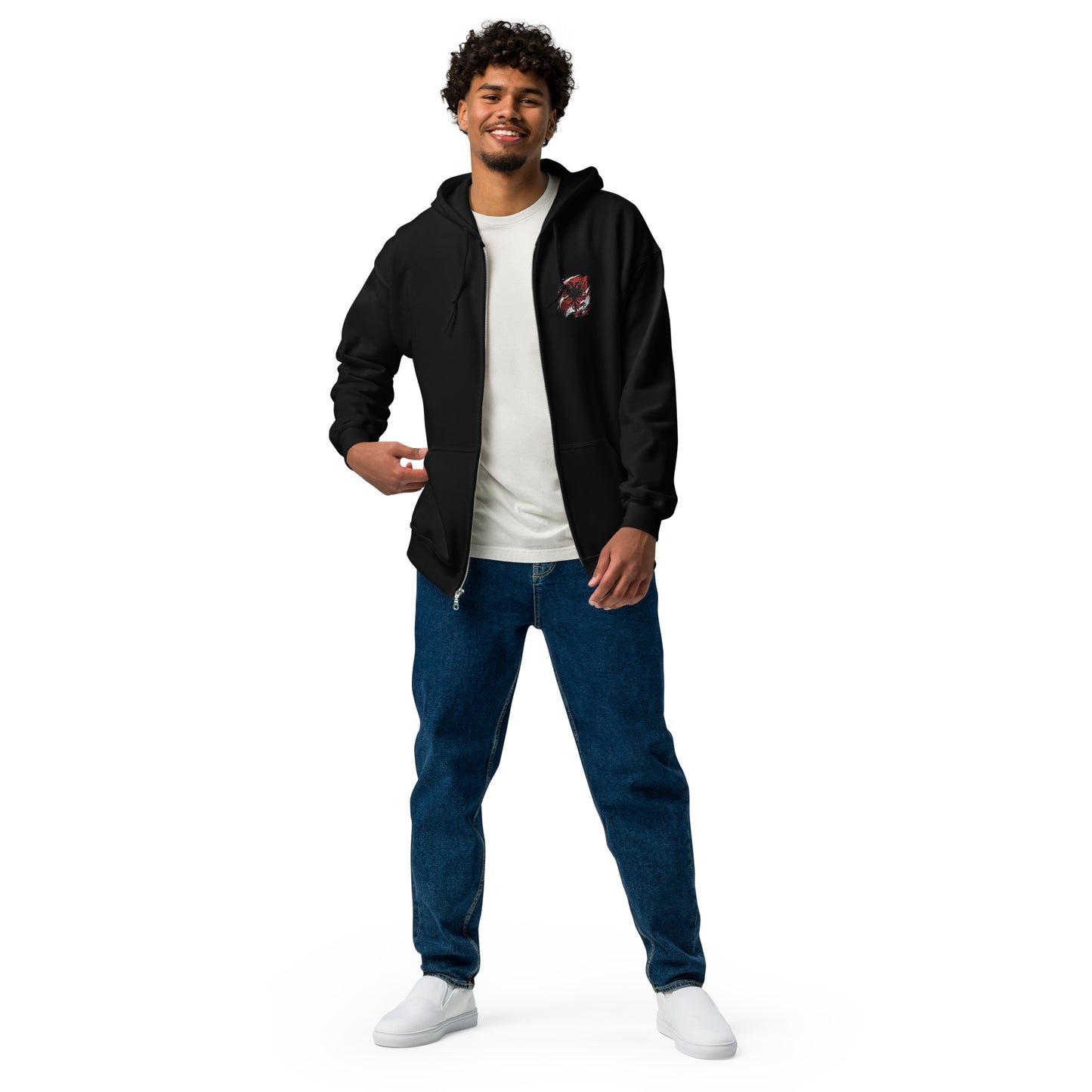 Albanien Unisex Heavy-Blend Zip Hoodie