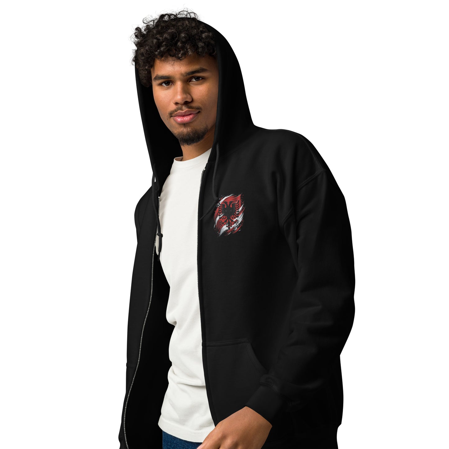 Albanien Unisex Heavy-Blend Zip Hoodie