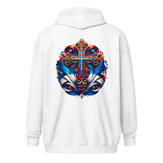 Serbien Unisex Heavy-Blend Zip Hoodie