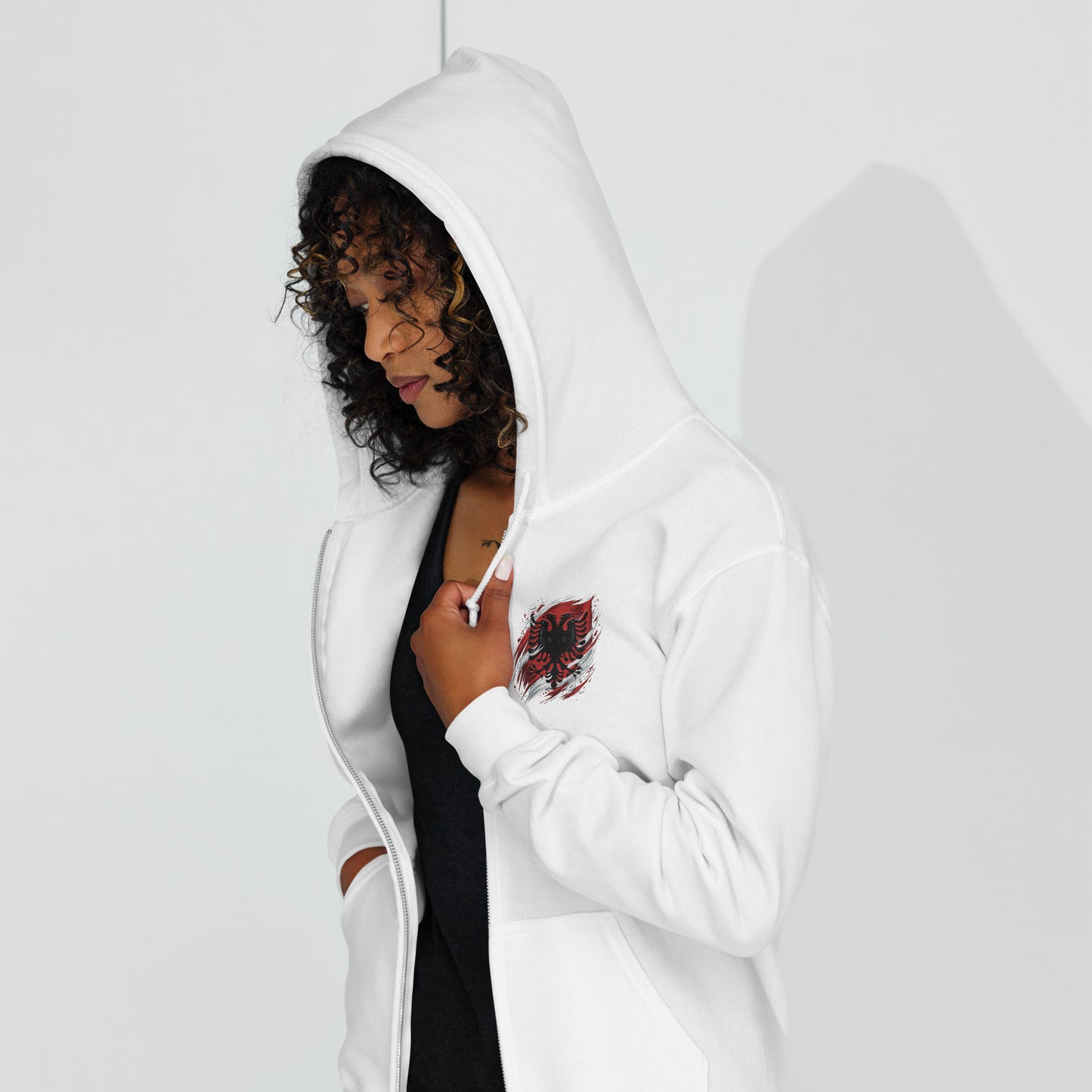 Albanien Unisex Heavy-Blend Zip Hoodie