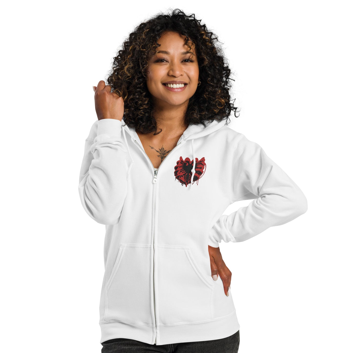 Albanien Unisex Heavy-Blend Zip Hoodie
