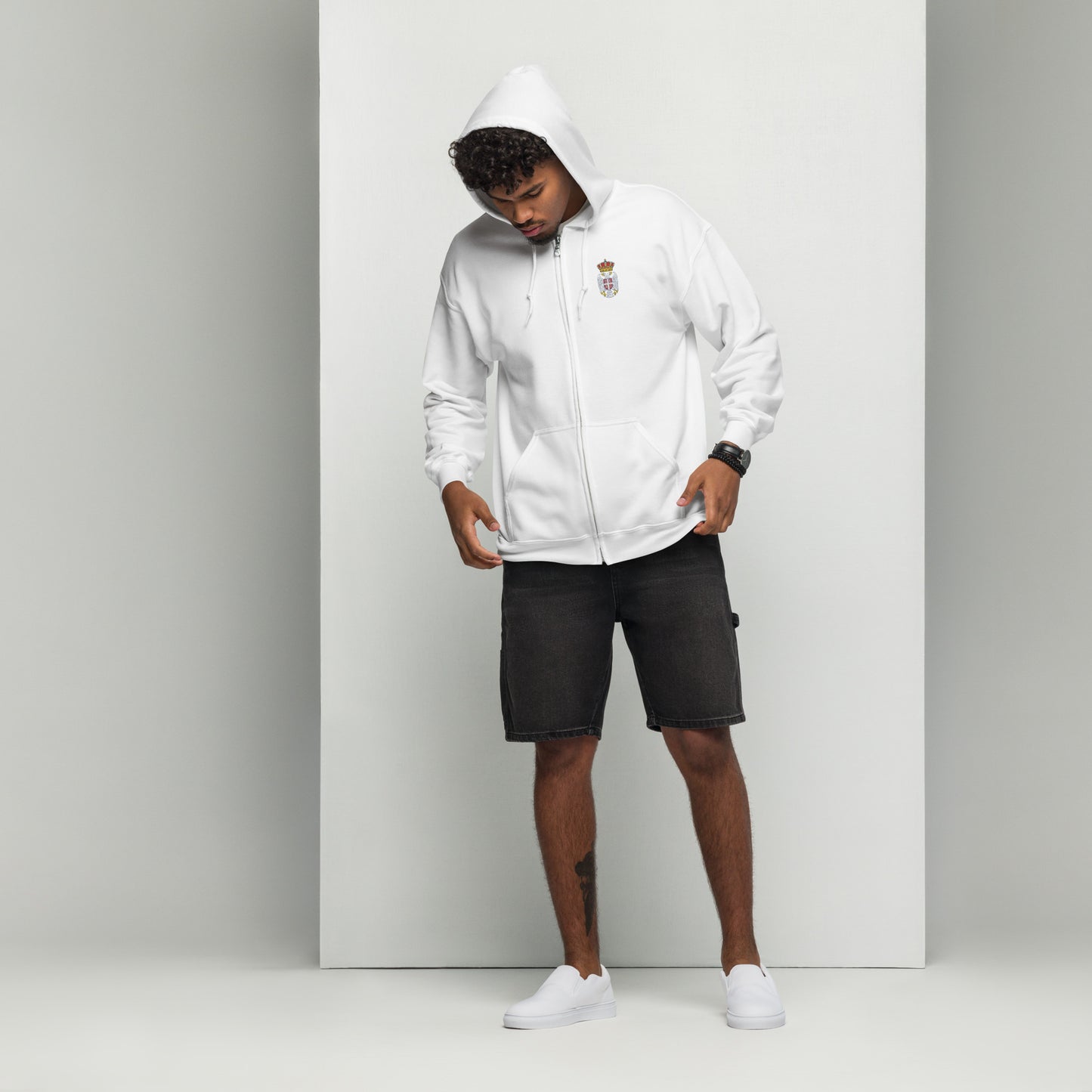 Serbien Unisex Heavy-Blend Zip Hoodie