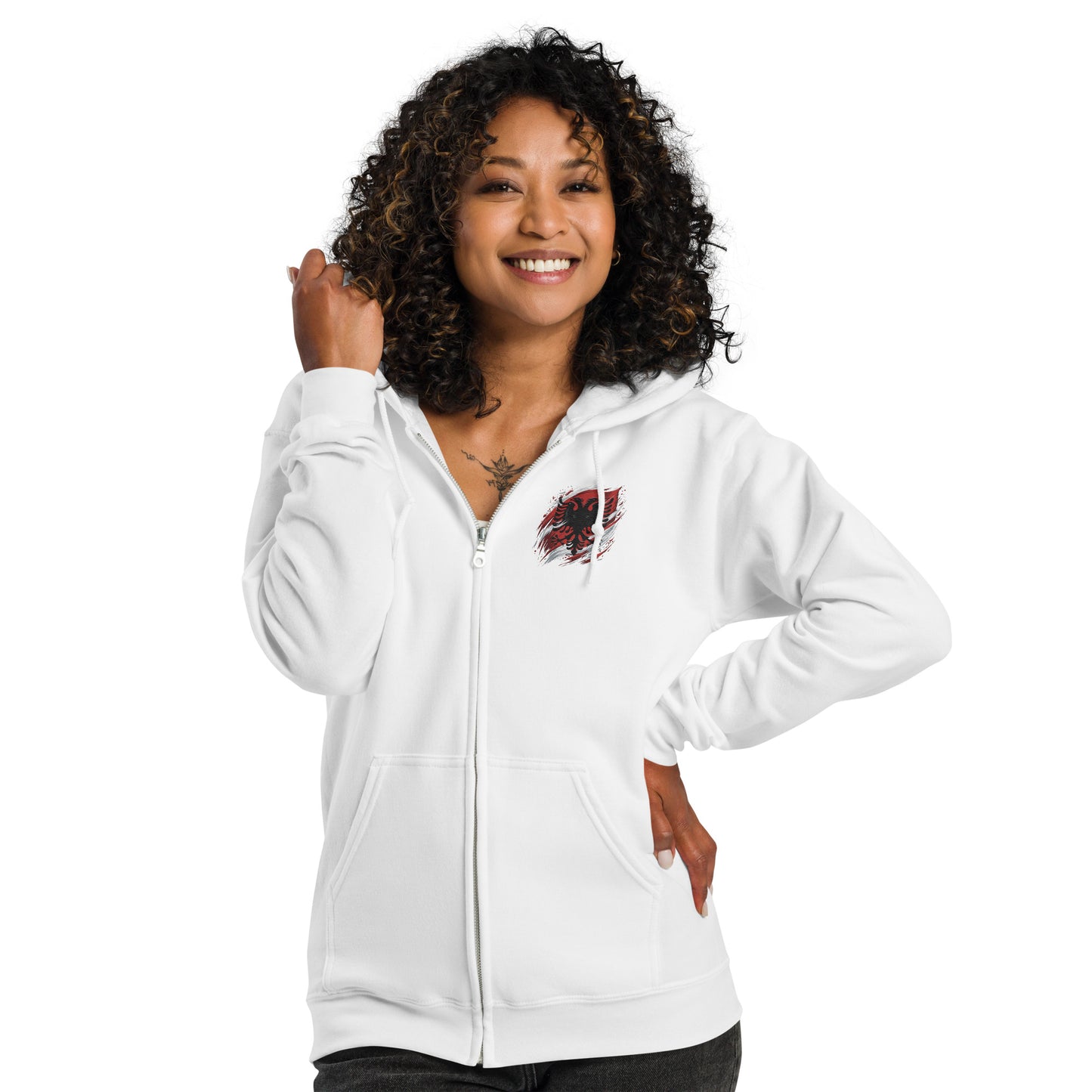 Albanien Unisex Heavy-Blend Zip Hoodie