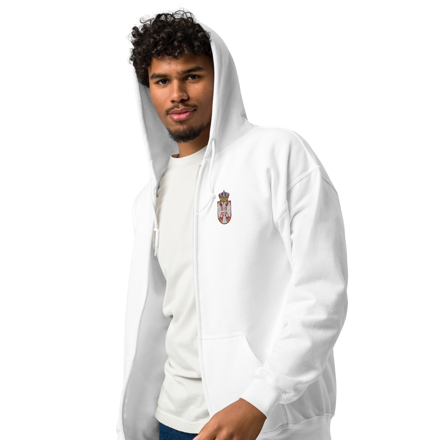 Serbien Unisex Heavy-Blend Zip Hoodie